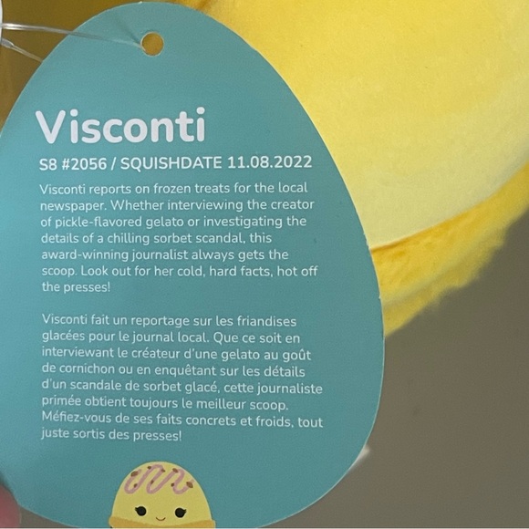 NWT Visconti the Macaron Squishmallows 8" - Picture 5 of 7